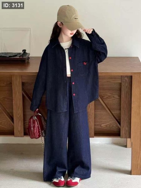 طقم بناتي جينز