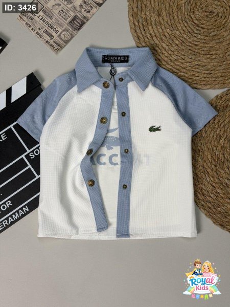 قميص ولادي قطعتين LACOSTE 1-10