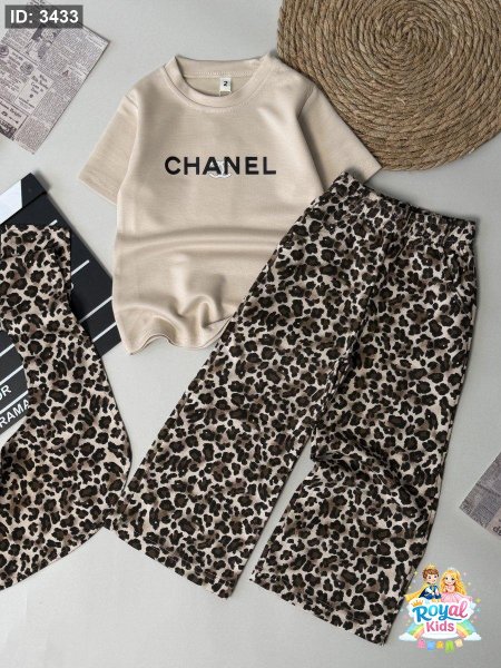 طقم بناتي 3 قطع 2-16 CHANEL